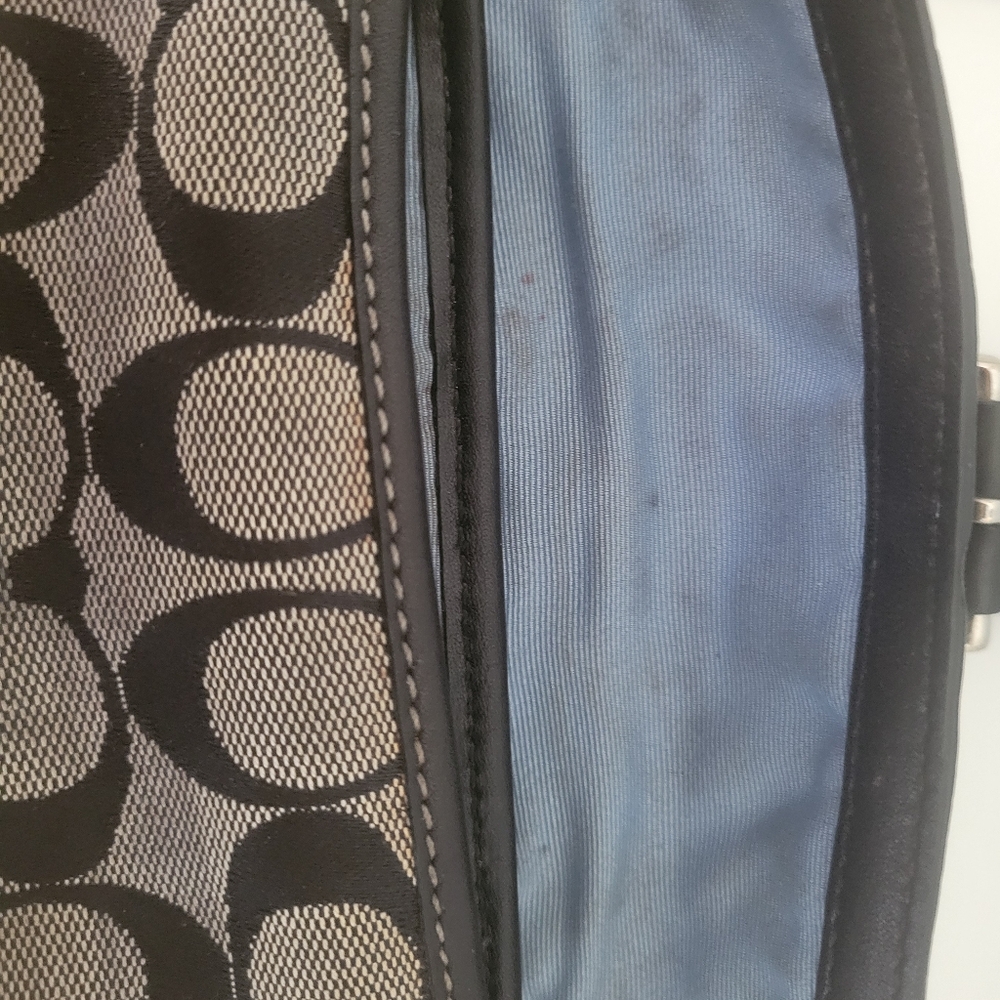 COACH Vintage Signature Soho Wool Flap Wristlet-RARE - Picture 9 of 10